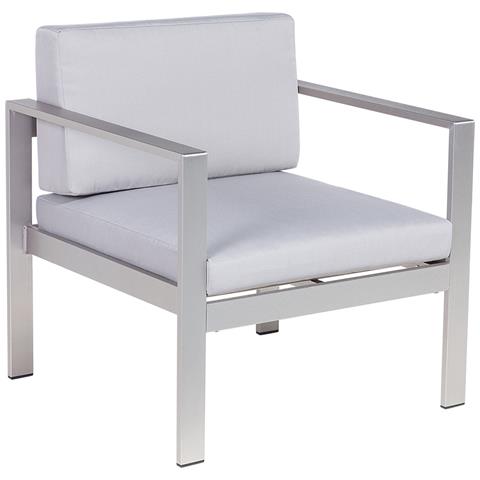 Set Divani Da Giardino Con Tavolino In Alluminio Grigio Chiaro Salerno - Foto 32