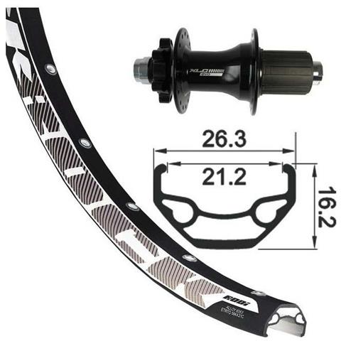 Ruote 29´´ Rodi Black Rock Disc And Rw 6 Holes Disc Ricambi Dei Componenti One Size - Foto 2