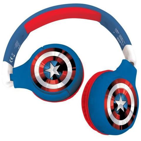 Avengers - Cuffie Bluetooth 2 In 1 - Cuffie Cablate Comode E Pieghevoli Per Bambini Con Limitazione Del Suono - Lexibook - Foto 1