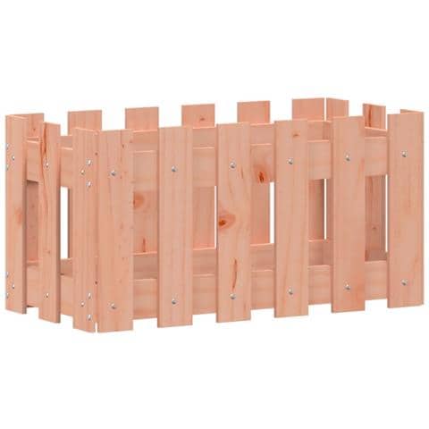 Fioriera Giardino Design Recinzione 60x30x30cm Massello Douglas - Foto 1