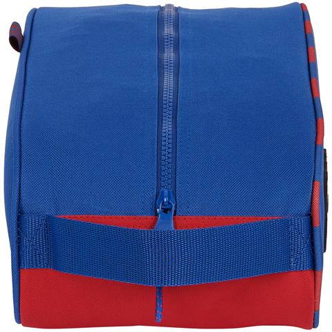 Scarpiera Da Viaggio Azzurro Rosso Granato 34 X 15 X 18 Cm - Foto 3