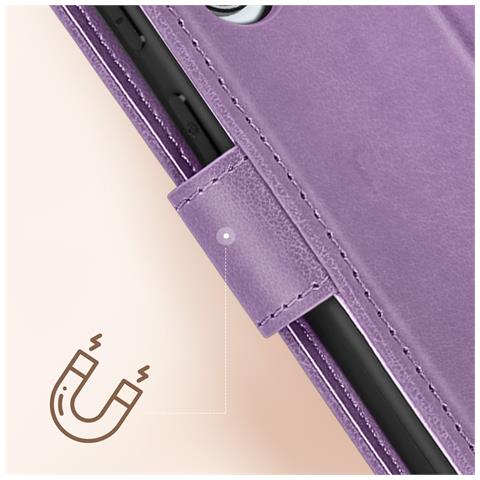 Custodia Per Samsung Galaxy A55 Portafoglio Farfalle Fiori Cinturino - Foto 2