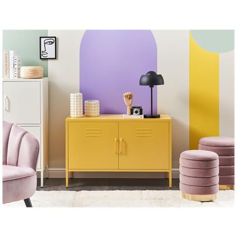 Armadietto Da Ufficio Uria Metallo Giallo - Foto 1