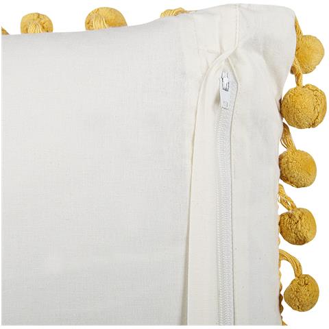 Set Di 2 Cuscini Lycrois Cotone 45 X 45 Cm Giallo Trama Floreale - Foto 6