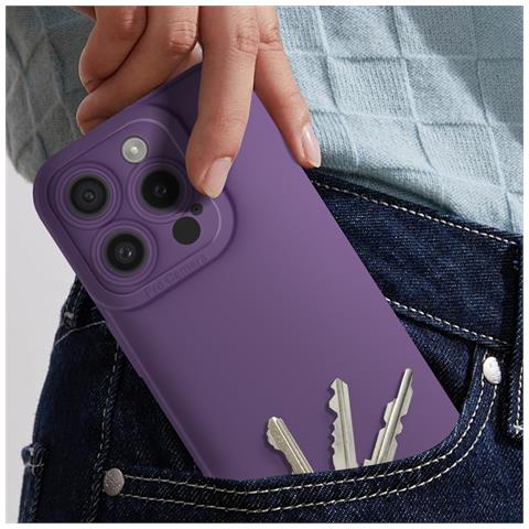 Cover Per Iphone 15 Pro Max Silicone Opaco Fotocamera Protetta - Foto 2