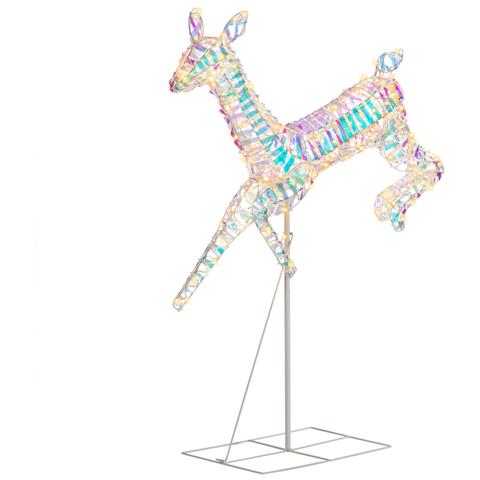 Renna Luminosa Natalizia Addobbo Per Esterno Cervo Led Luce Calda 94 X 115 Cm - Foto 4