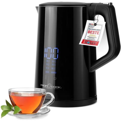 Bollitore Elettrico PC-WKS 1243 Capacita 1,7 L Potenza 2200 W Colore Nero - Foto 1