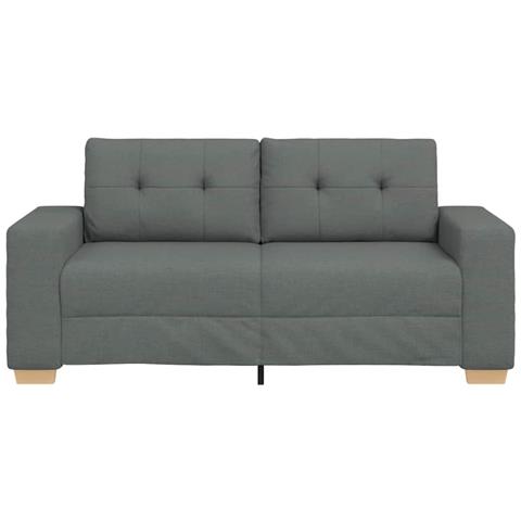 Divano Divanetto Grigio Scuro 140 cm in Tessuto - Foto 8