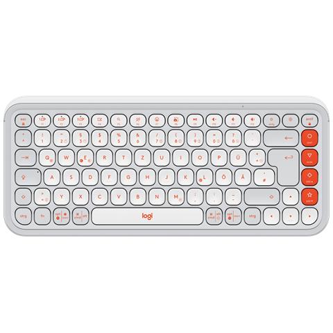 Tastiera Wireless 920-013060 Colore Arancione. Bianco - Foto 1