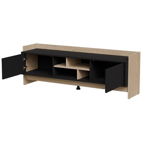 Armadio RTV PORTO 2D 150x38x50 rovere /nero - Foto 2