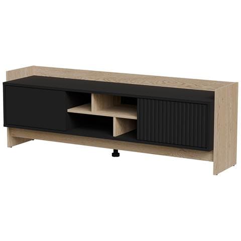 Armadio RTV PORTO 2D 150x38x50 rovere /nero - Foto 1