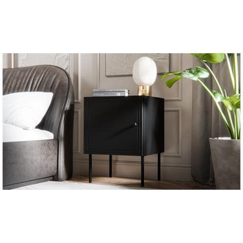 Comodino 2 pezzi PALAZZO BIS 45x39xH59 nero opaco - Foto 4