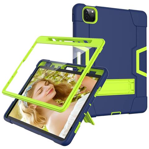 Custodia Per Ipad Air 4/5/ Pro 11"" Con Supporto E Alloggiamento Per Stilo Blu Navy - Foto 4