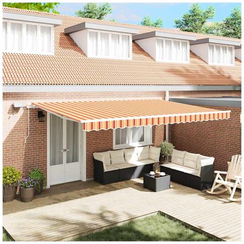 Tenda Retrattile con 500 × 350 cm giallo e arancione - Foto 2