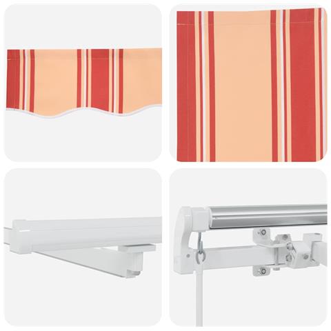 Tenda Retrattile con 500 × 350 cm giallo e arancione - Foto 9