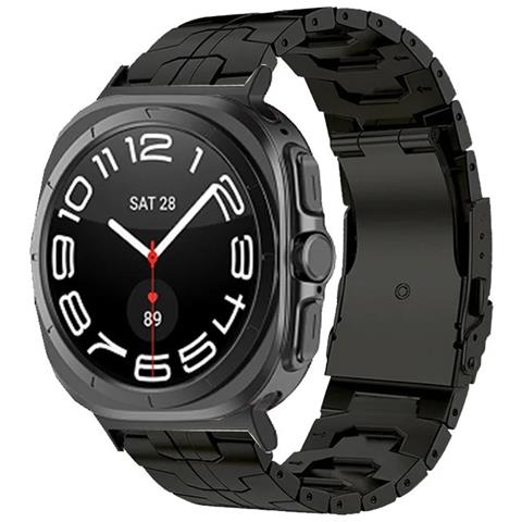 Cinturino Per Orologio In Titanio Iron Man Edition Per Samsung Galaxy Watch 7 Ultra 47 Mm Black - Foto 4