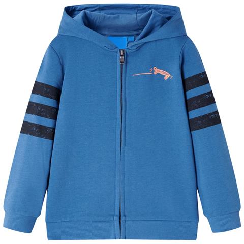 Felpa con Cappuccio e Cerniera per Bambini Blu 128 - Foto 1