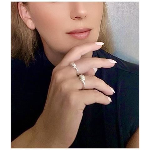 Coppia Di Anelli Vida In Argento Placcato 10µ - Foto 2