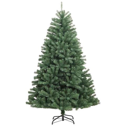 Albero di Natale Artificiale con Rami Pieghevoli Verde 210 cm - Foto 5