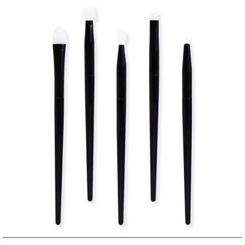 Set Di Pennelli Per Ombretto In Silicone (5 Pezzi) - Manico Ergonomico Per Un'applicazione Liscia - Foto 1