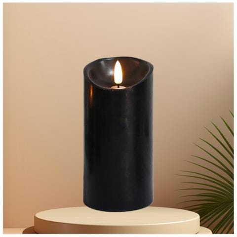Candela Elettronica A Led Serie Magic Black (diametro 7,5cm, Altezza 15cm) - Foto 2