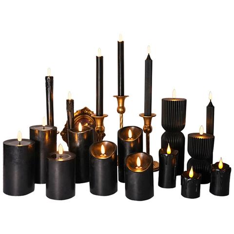 Candela Elettronica A Led Serie Magic Black (diametro 7,5cm, Altezza 15cm) - Foto 7