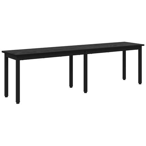 panchina Rovere Nero 160 x 35 x 45 cm Legno multistrato - Foto 1