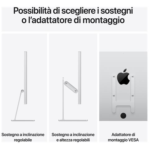 Studio Display - Vetro standard - Sostegno a altezza e inclinazione regolabile - Foto 8