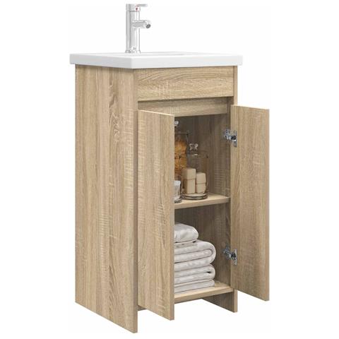 Mobile da bagno con lavabo Rovere Sonoma 42 x 40 x 84,5 cm - Foto 2