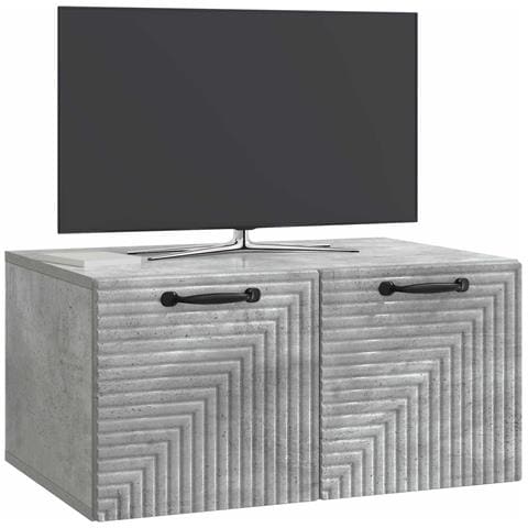 Mobile Porta TV da Muro Grigio Cemento 59,5 x 41 x 30 cm - Foto 2