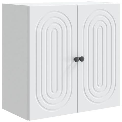 Mobiletto a muro Bianco 59 x 31 x 60 cm Legno ingegnerizzato - Foto 1