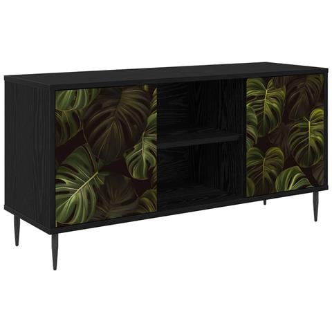 Mobile TV ELBURG 102 x 33 x 51 cm Rovere Nero - Foto 1