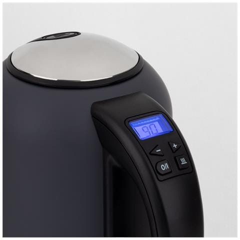 Bollitore elettrico programmabile BOE52 1,7 L Acciaio inox, Termostato regolabile 40-100°C, Mantenimento in caldo, 220W, grigio - Foto 2