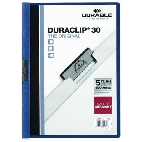 pz. 1 Cartelline Duraclip 3 mm. blu 3 mm 220007 - Foto 2