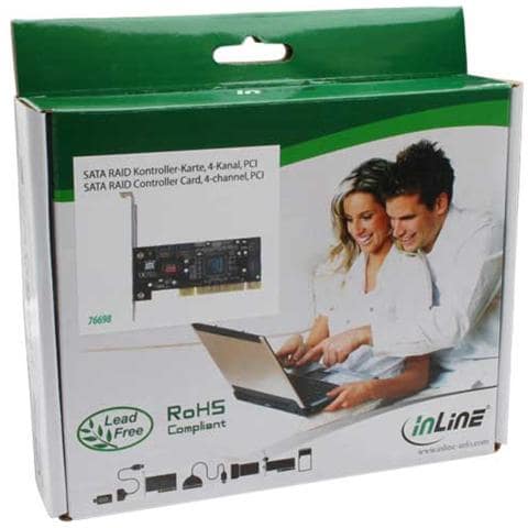 scheda controller hdd sata raid, 4 canali, 32-bit pci bus, raid 0, 1, 1+0, silicon image sata link sil3114 chip - Foto 2