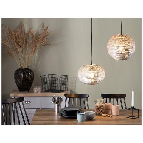 Lampada Da Soffitto In Metallo Color Nichel Reine - Foto 33