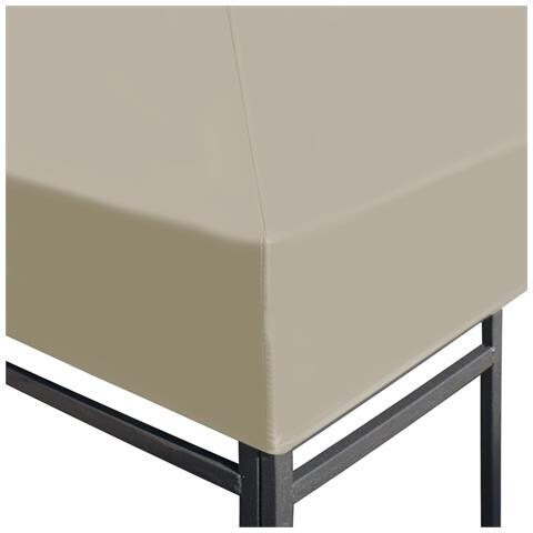 Copertura Superiore Per Gazebo 310 G / m² 3x3 M Marrone - Foto 2