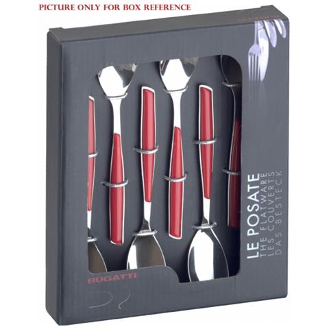 Servizio Posate 6 Pz. Cucchiaino Caffè ""glamour"" Mix Coltello - Foto 2