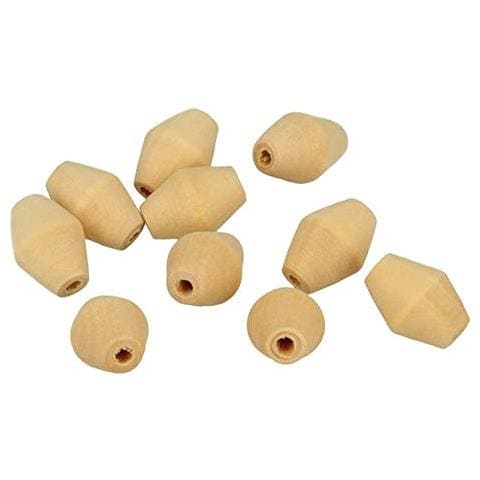 10 Perline Di Legno Piano 20 X 15 Mm - Foto 1