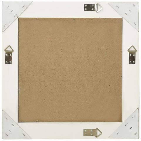 Specchio Da Parete Stile Barocco 50x50 Cm Bianco - Foto 6