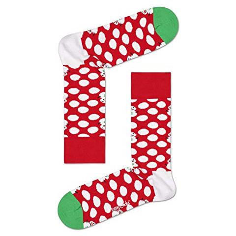 Happy Socks Big Dot Snowman Sock, Calzini Uomo, Multicolore (multicolour 430), 41-44 - Foto 1