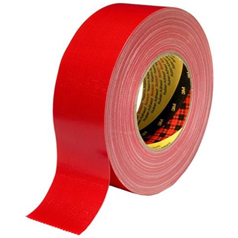 Nastro In Resina Gomma Reticolata 389, 50 Mm X 50 M, 1 Pezzo, Rosso - Foto 1