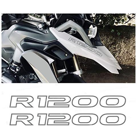 2pcs Adesivi R1200 Compatibile Con Moto Motorrad Lc R 1200 Gs R1200gs (grey) - Foto 1