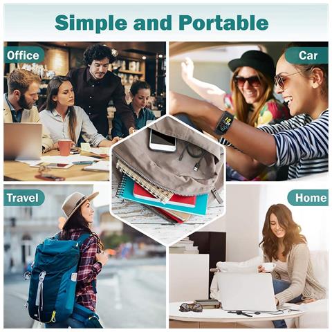 Huawei Watch Fit / Honor / Band / Caricabatterie 4x Abs Usb Nero - Foto 14