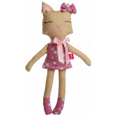 Bambola Gattino Bambine 36 Cm Cotone Naturale / rosa - Foto 1