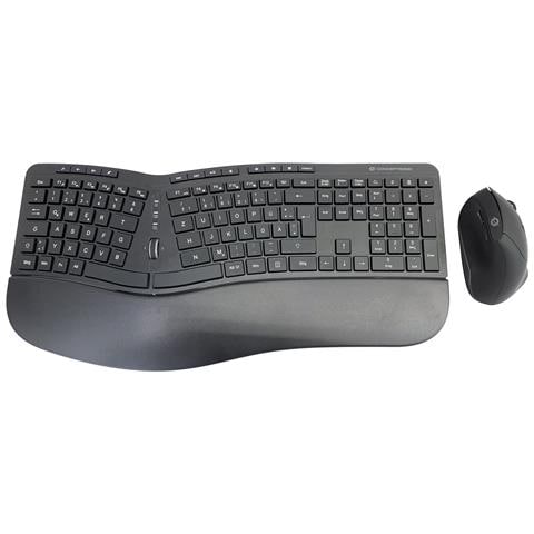 ORAZIO02DE tastiera Mouse incluso Ufficio RF Wireless QWERTZ Tedesco Nero - Foto 1