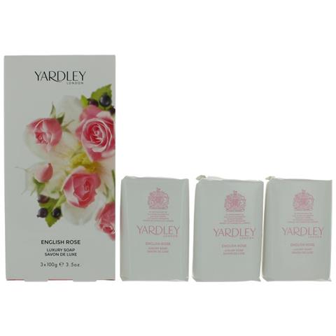 Set Trio, Yardley, English Rose, Saponetta Profumata, 100 G - Foto 2