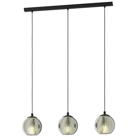 Lampadario Moderno Ariscani 3 Luci Acciaio Nero - Foto 1