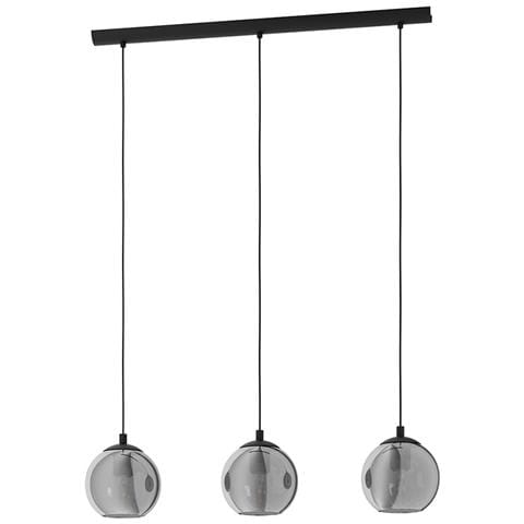 Lampadario Moderno Ariscani 3 Luci Acciaio Nero - Foto 3