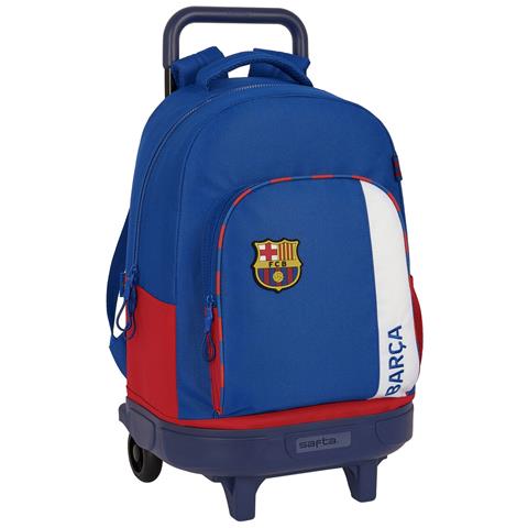 Trolley Per La Scuola Azzurro Rosso Granato 33 X 45 X 22 Cm - Foto 1